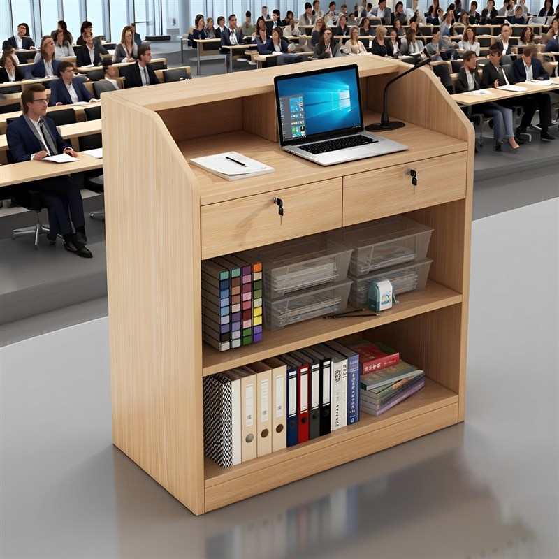 演讲台发言台班用讲课桌r培训台主持台接待台简约现代多媒体小讲