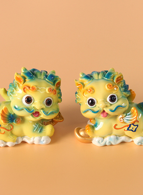 貔貅招财摆件创意家居树脂t桌面小摆件可爱车载车内中控台摆设装