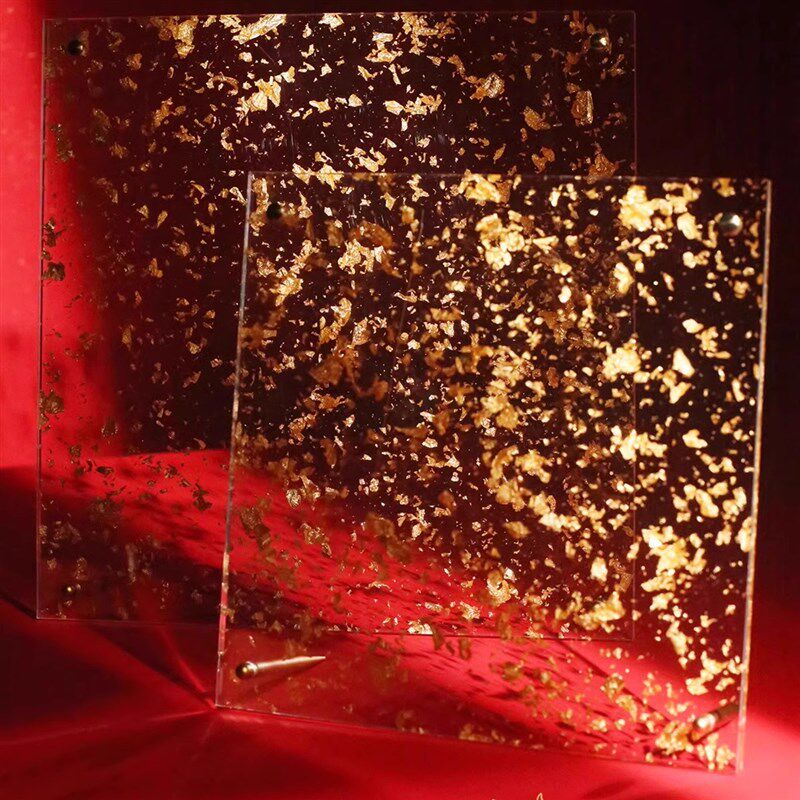 金箔亚克力相框画框挂墙定制摆台字画装裱中式结婚照写真礼物
