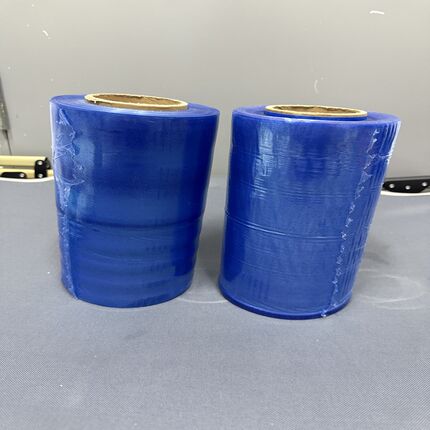 VCI气相防锈缠绕膜蓝色黄色防锈气相拉伸膜海运设备防锈膜50cm 宽