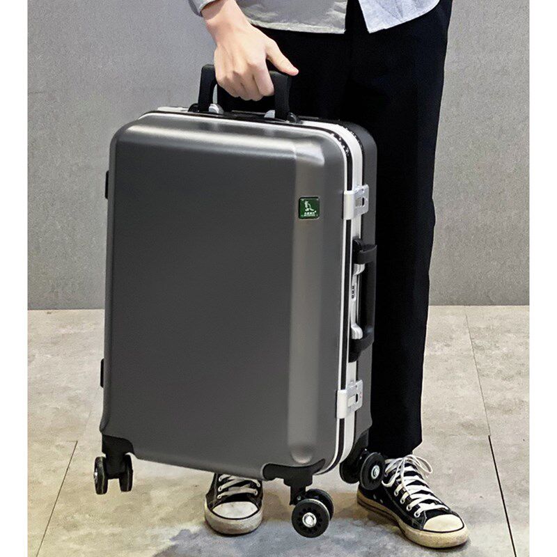 袋鼠商务铝框拉杆箱28小皮箱女26学生箱22男登机箱20寸大旅行箱24