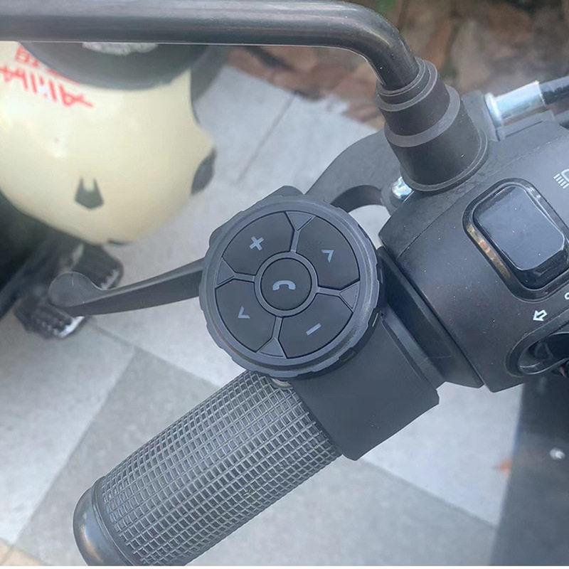 蓝牙方向盘按键摩托车自行车手机切歌接挂电话遥控器多功能控制器