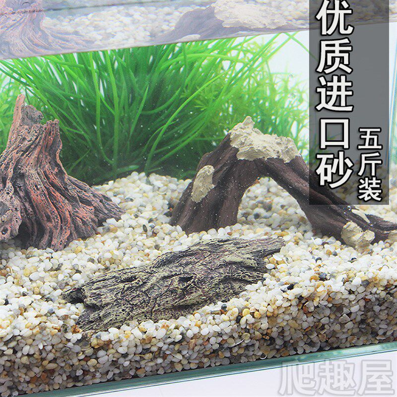 鱼缸底砂水族箱底沙乌龟缸石子鱼缸布景装饰垫材天然造景沙养水草