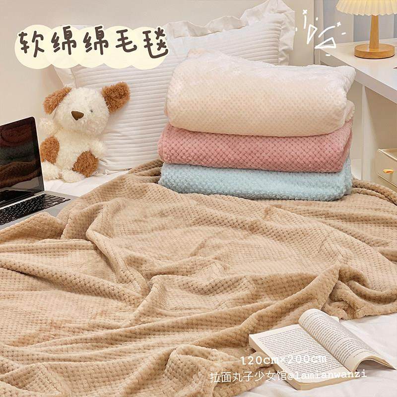 秋冬季保暖毛绒毯子学生简约盖腿毯毛毯上班族午休午睡空调小被子,床上用品,休闲毯/毛毯/绒毯,淘宝优惠券,粉丝福利购,淘宝优惠卷
