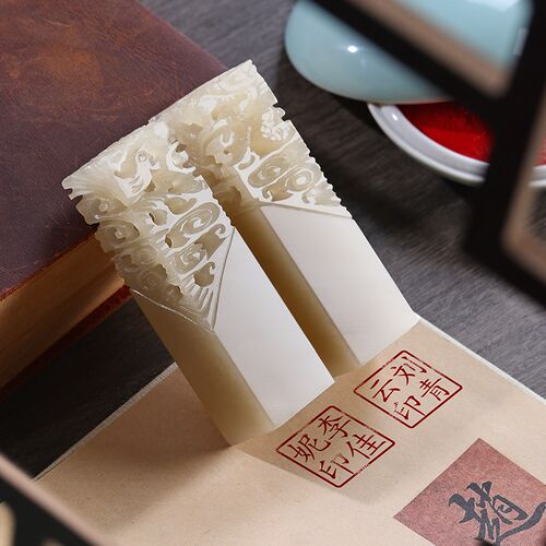 天然巴林冻石情侣对章印姓名印章定制刻字私人名字章篆刻私章新婚