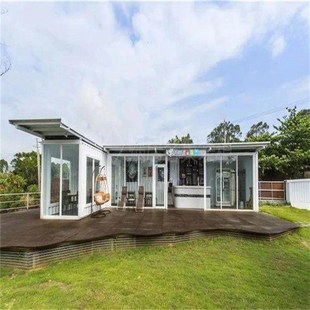 鞍山集装箱房打包箱简易箱式活动板房移动轻钢别墅快拼箱活动房