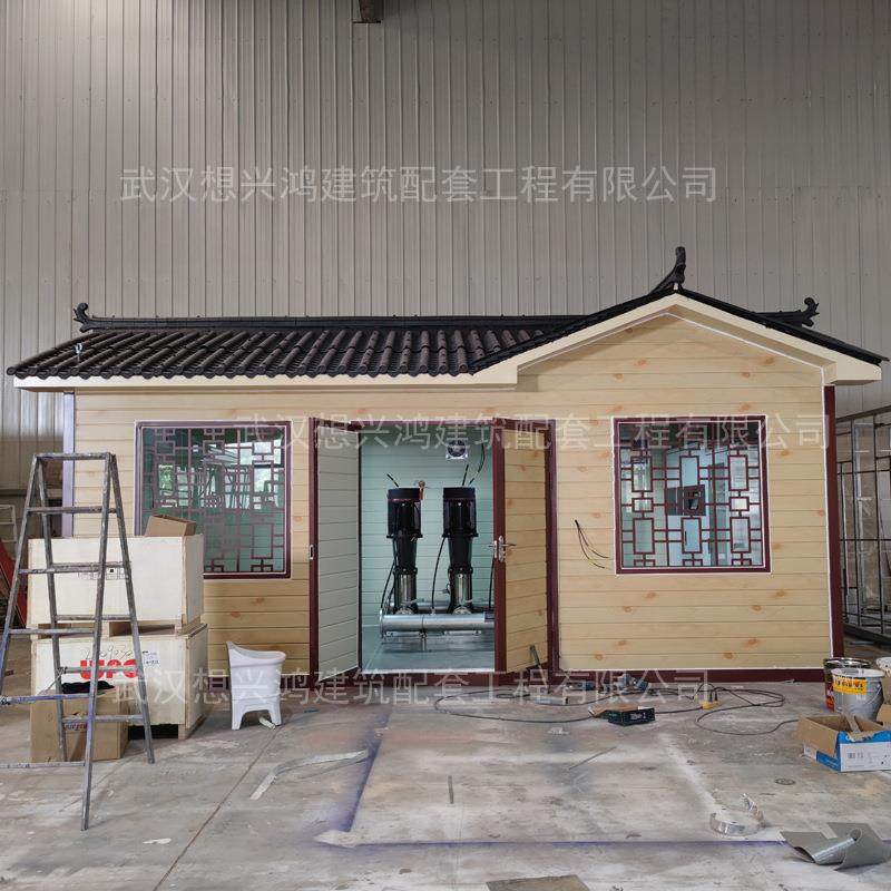 智慧泵房威派格复古设备房二次供水增压泵房加压配电房成品防腐木,基础建材,轻钢别墅,淘宝优惠券,粉丝福利购,淘宝优惠卷
