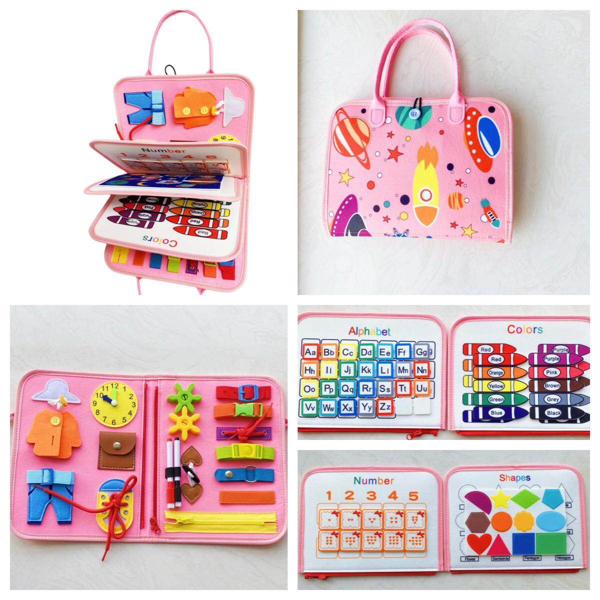 儿童毛毡学习板 忙碌板动作智力玩具cpc认证 毛毡包幼儿跨境 现货