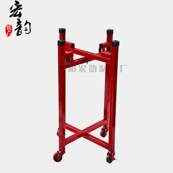 包邮威风锣鼓堂鼓扁鼓红鼓牛皮鼓鼓架金属鼓架子可折叠推动万向轮