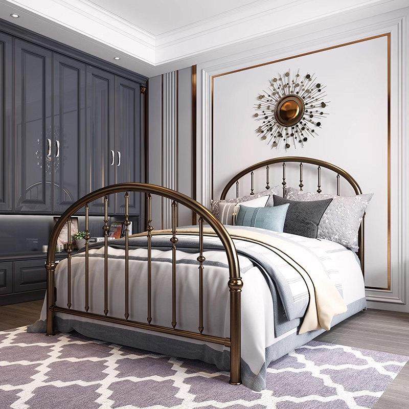 老匠铁艺床简约现代双人轻奢风ins 儿童网红铁床单人北欧铁架子床,住宅家具,铁艺/钢木床,淘宝优惠券,粉丝福利购,淘宝优惠卷