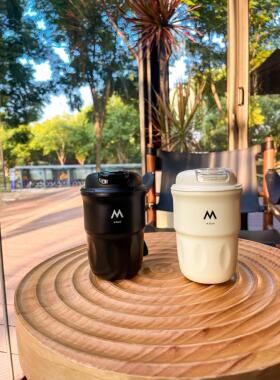 MStand咖啡杯ins不锈钢水杯网红直饮杯时尚高雅保温杯随行马克杯