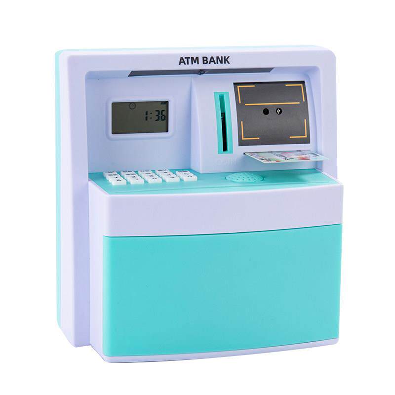 儿童人脸识别存钱罐ATM语音密码储蓄罐零钱保险箱男女孩生日礼物