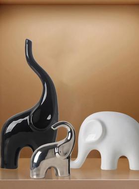 大象摆饰轻奢高档酒柜装饰品家居电视柜餐柜新房装饰玄关小摆设