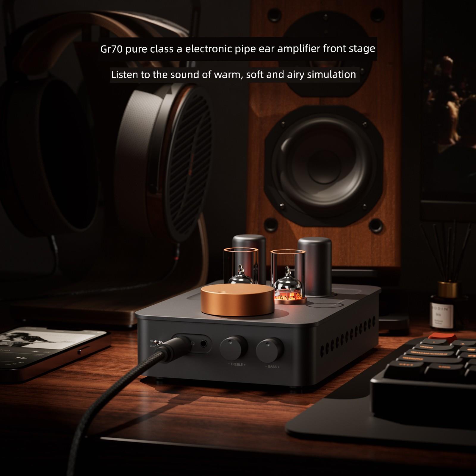 FosiAudio 耳放前级胆机一体机甲类电子管放大器高保真发烧级GR70