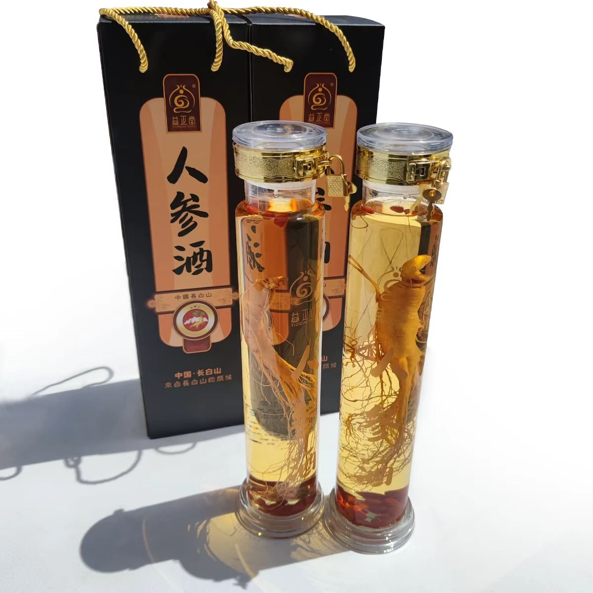 华泰人参酒42度1000ml礼盒装