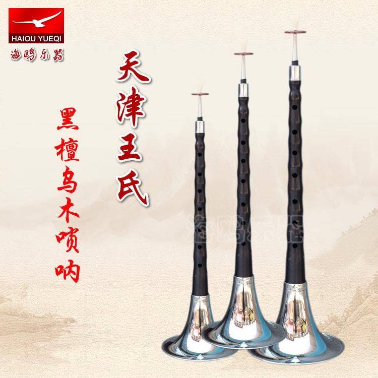 正品天津王氏唢呐乐器D调d调全套黑檀乌木唢呐唢呐配件专业唢呐