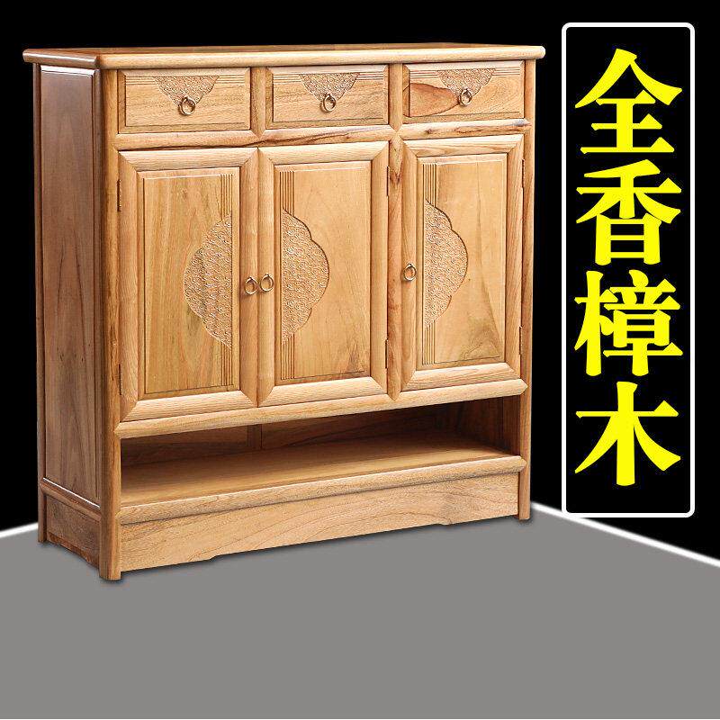 2门3门4门纯实木鞋柜樟木家具全香樟木鞋柜中式玄关柜客厅门厅柜
