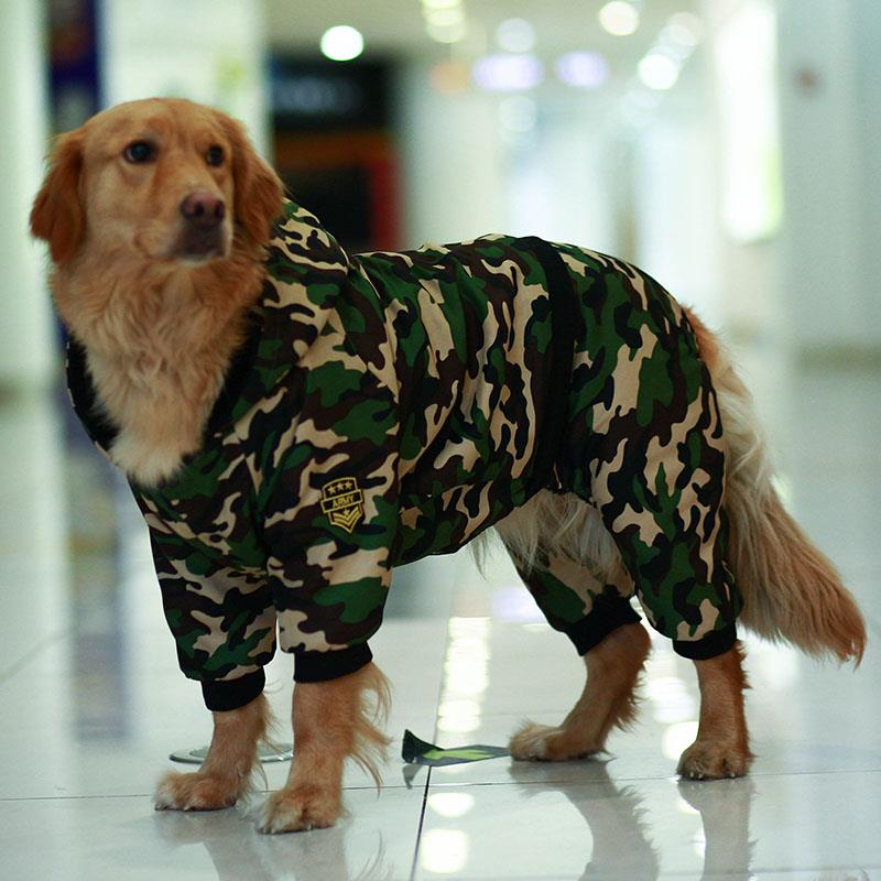 大狗衣服冬装金毛拉布拉多罗威那阿拉斯加中大型犬宠物四脚衣加绒