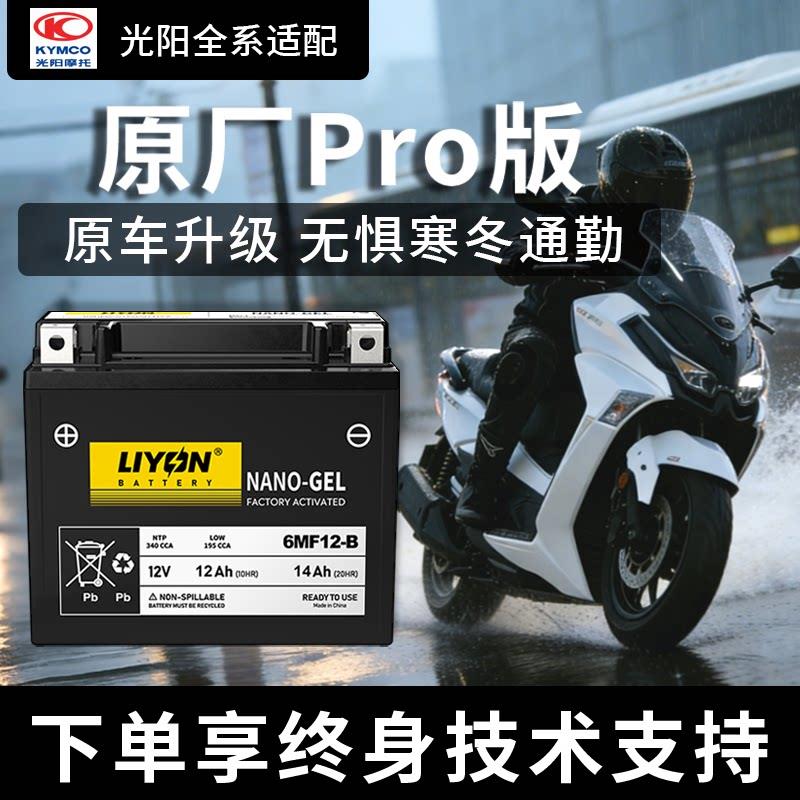光阳赛艇250 CT300 S350 X350 S400 摩托车电瓶 免维护铅酸电池