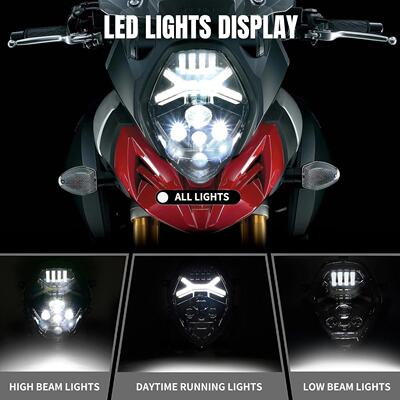 适用于铃木摩托车 改装LED前大灯总成V-strom 650 1000 2014-2022