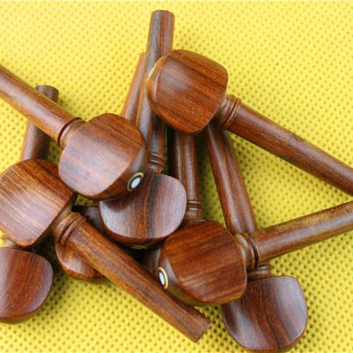 小提琴琴轴弦钮 小提琴配件 红檀木小提琴弦轴 一套的价格