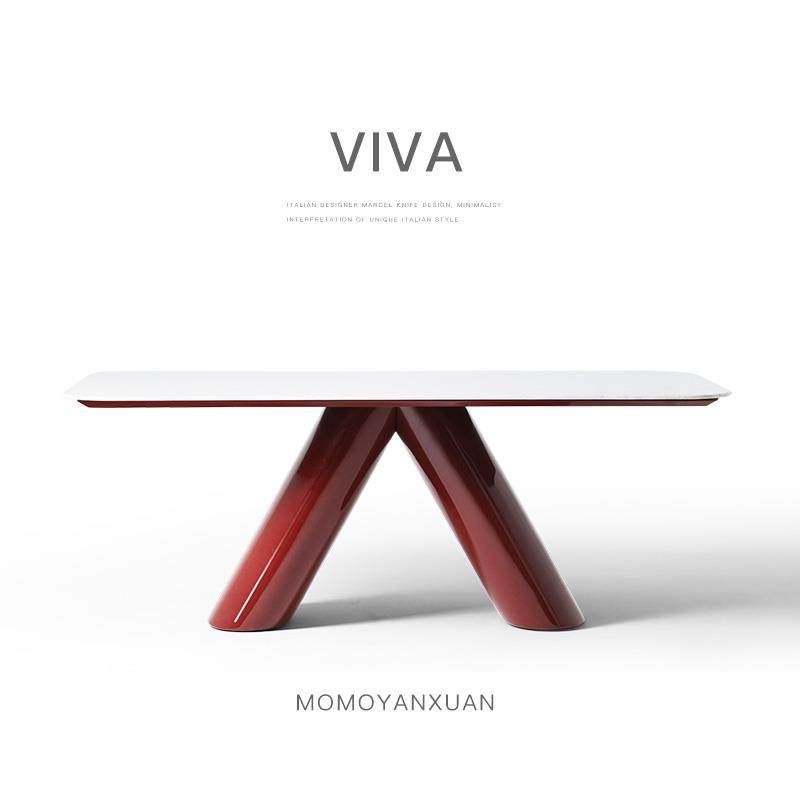 某某严选HC28餐桌意式极简现代简约天然大理石餐桌高端别墅经典