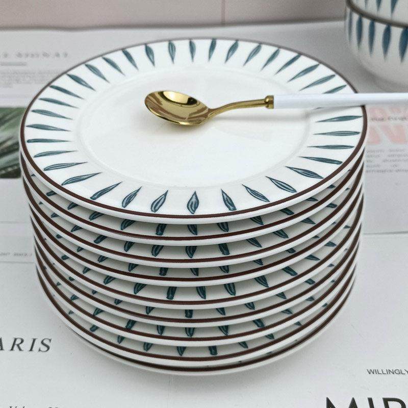 餐桌骨碟家用陶瓷吐骨头盘碟垃圾餐盘碟子6轻奢创意8英寸日式渣盘,餐饮具,碟,淘宝优惠券,粉丝福利购,淘宝优惠卷