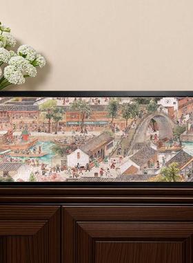 猫空1000片江南百猫绘卷拼图框81.3×40.6挂墙实木框98×34 画框