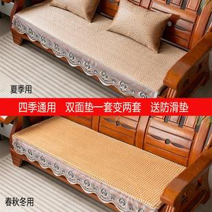 秋冬四季 加厚木沙发座垫实木沙发垫 用沙发垫子可拆洗四季 通用老式