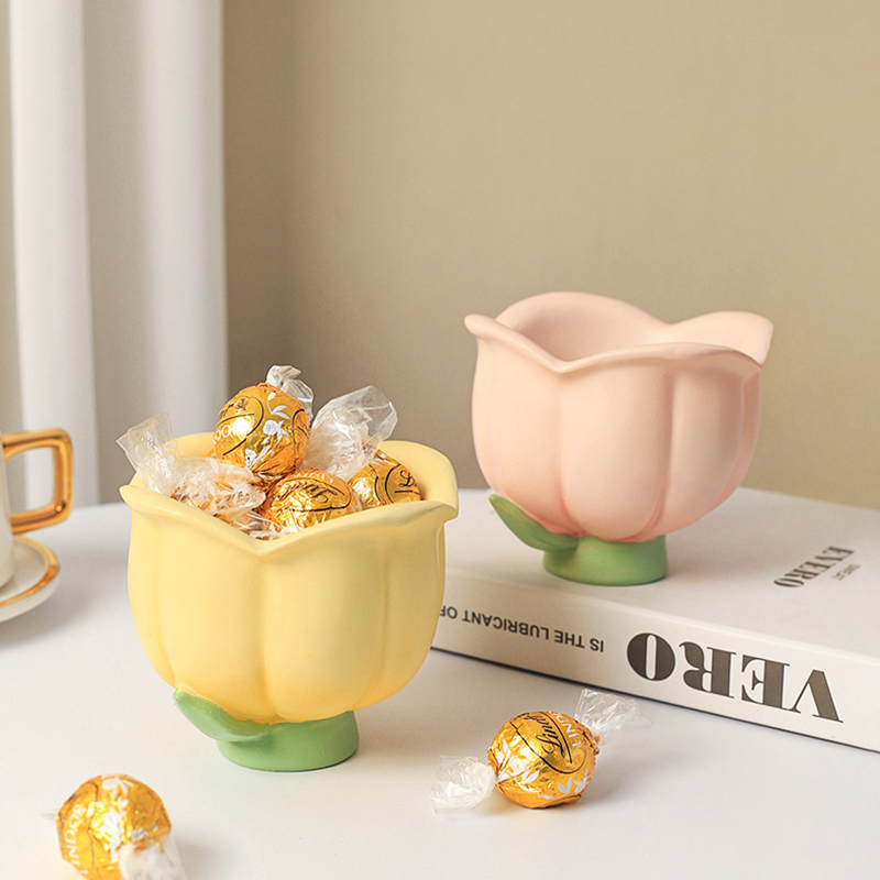 可爱花朵拍拍小夜灯创意实用收纳玄关客厅桌面卧室床头装饰品摆件