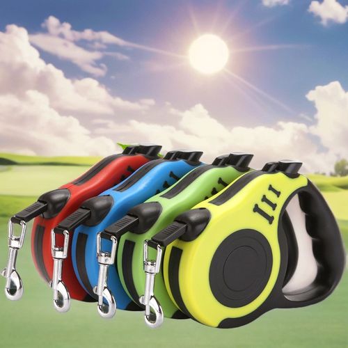 宠物牵引绳自动伸缩遛狗绳中小型犬狗链子胸背带项圈泰迪柯基博美