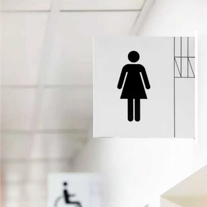 简约洗手间门牌厕所侧挂牌子无障碍提示牌男厕所女厕所卫生间标牌