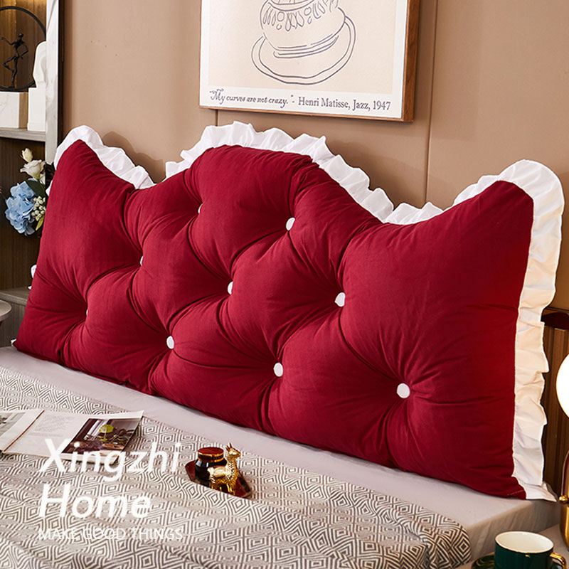 星致家公主牀头i靠垫可拆洗靠背垫防撞软垫牀上大靠枕软包靠背胭