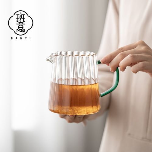 班意耐热玻璃公道杯家用加厚茶水分茶器功夫茶具茶海倒茶过滤公杯