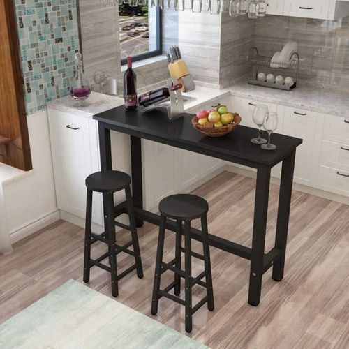 店高脚奶茶组合桌吧台隔断家用吧台客厅长桌子桌椅条桌靠墙窄阳台