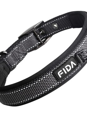 狗狗项圈红色狗圈拉布拉多脖圈大型犬颈圈防勒柴犬黑色牵引绳背带