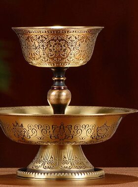 法杯 金刚净水杯水杯桌面杯 雕花护西藏八吉祥圣家居装饰品铜摆件