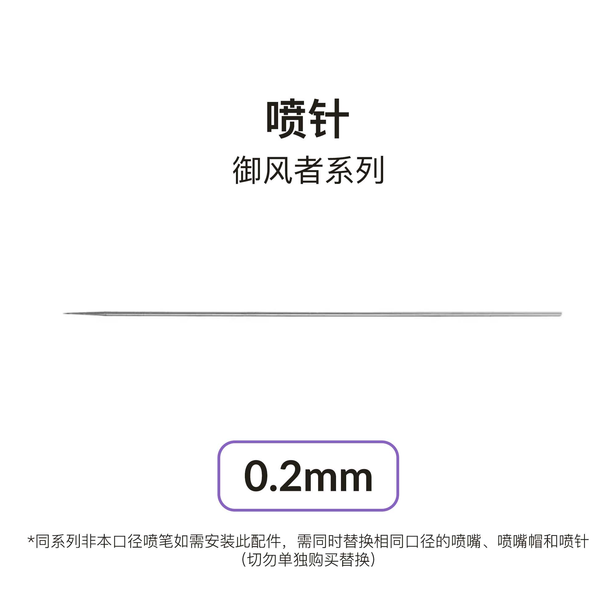【喷笔配件】喷针御风者系列专用图片