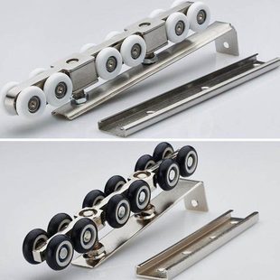 门吊推拉门滑轨12木门滑轮五金移门推拉实木吊轮轮吊轨轨道配件.