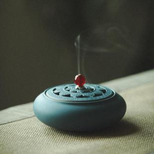 供佛创意茶道香薰炉 檀香炉仿古陶瓷家用室内净化空气供奉熏香炉