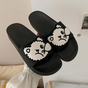 夏季 日本ins可爱卡通熊拖鞋 情侣防滑居家用浴室内洗澡少女心凉拖