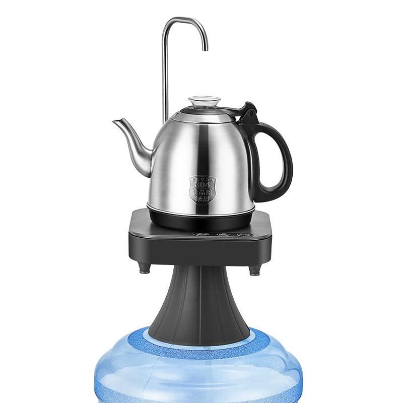 智能电动抽水器桶装水压水器自动上水带托盘取水器矿泉水支架