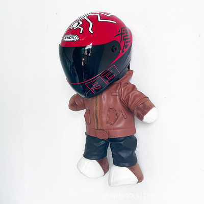 摩托车机车尾箱公仔玩偶小熊