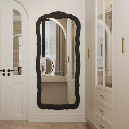 直销顺丰意极简黑酷艺术全身镜子