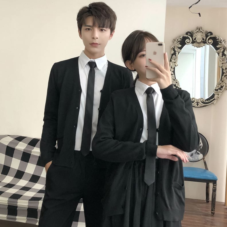 日系衬衫班服套装校服英伦演出季毕业学院风会长裙运动制服中学生
