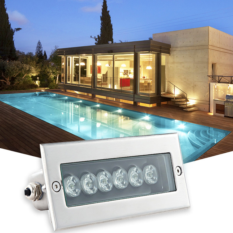 水下地埋灯条形水底灯LED水下灯泳池壁灯水池水幕帘瀑布景观射灯