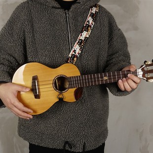 4uke高端手工尤克里里挂钩式背带 A组 斜挎 免打孔 好于挂脖式