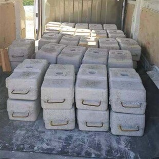 天津水泥配重块25kg压重桁架高标混泥土砖块升降机电梯吊篮搭建