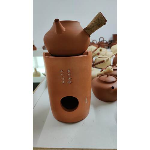 闽西副榜炉童文宋红泥小高炉围炉煮茶潮州茶炉砂铫功夫炭炉小火炉