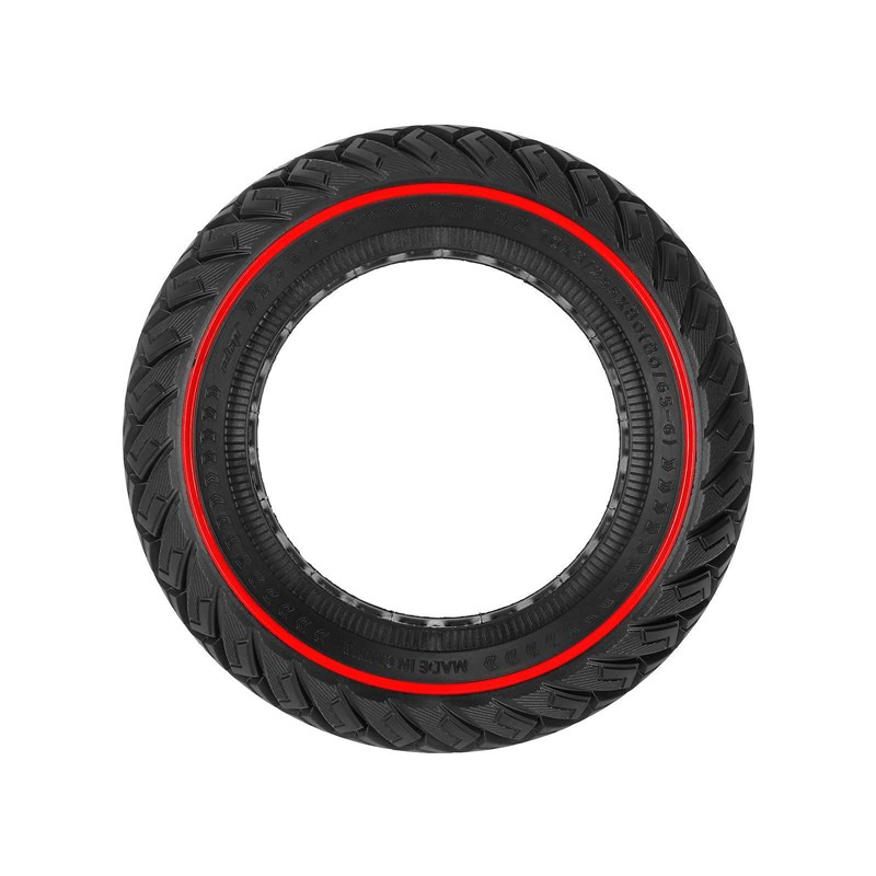 优利浦10*3/255*80(80/65-6)电动滑板车红线机翼纹越野实心轮胎